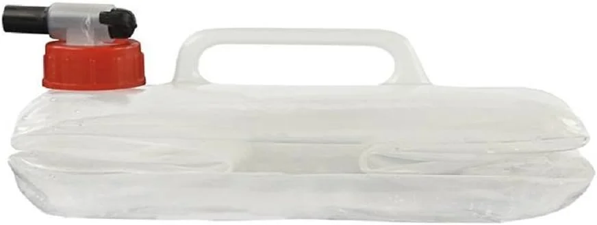 ظرف آب تاشو ProPlus 370210، مخزن آب تاشو، ظرف تاشو، 10 لیتر، شفاف با شیر خروجی