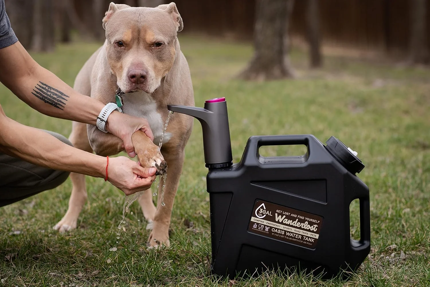 مخزن آب قابل حمل 3 گالن با شیر آب پمپ آب قابل شارژ USB، مواد غذایی، عالی برای کمپینگ، مسافرت، ورزش، مواقع اضطراری، ورزش و موارد دیگر