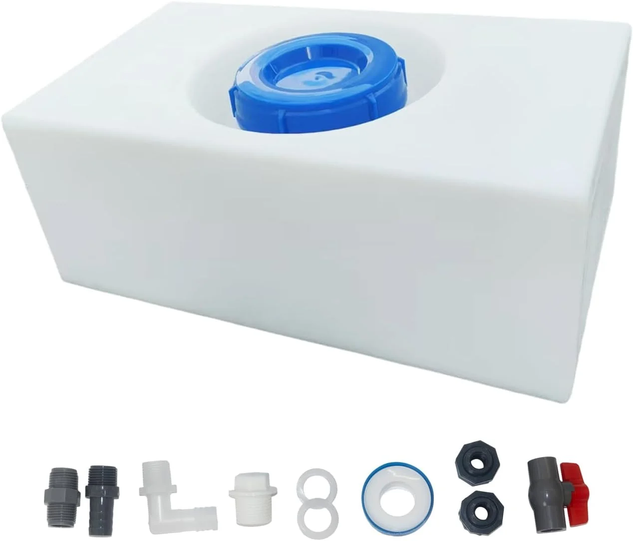 مخزن آب شیرین 25 لیتری TORVA، مخزن آب RV بدون BPA برای نگهداری آب آشامیدنی، ذخیره سازی قابل حمل آب (53x30x21 سانتی متر) مخزن آب شیرین 25 لیتری TORVA، مخزن آب RV بدون BPA برای نگهداری آب آشامیدنی، ذخیره سازی قابل حمل آب (53x30x21 سانتی متر)