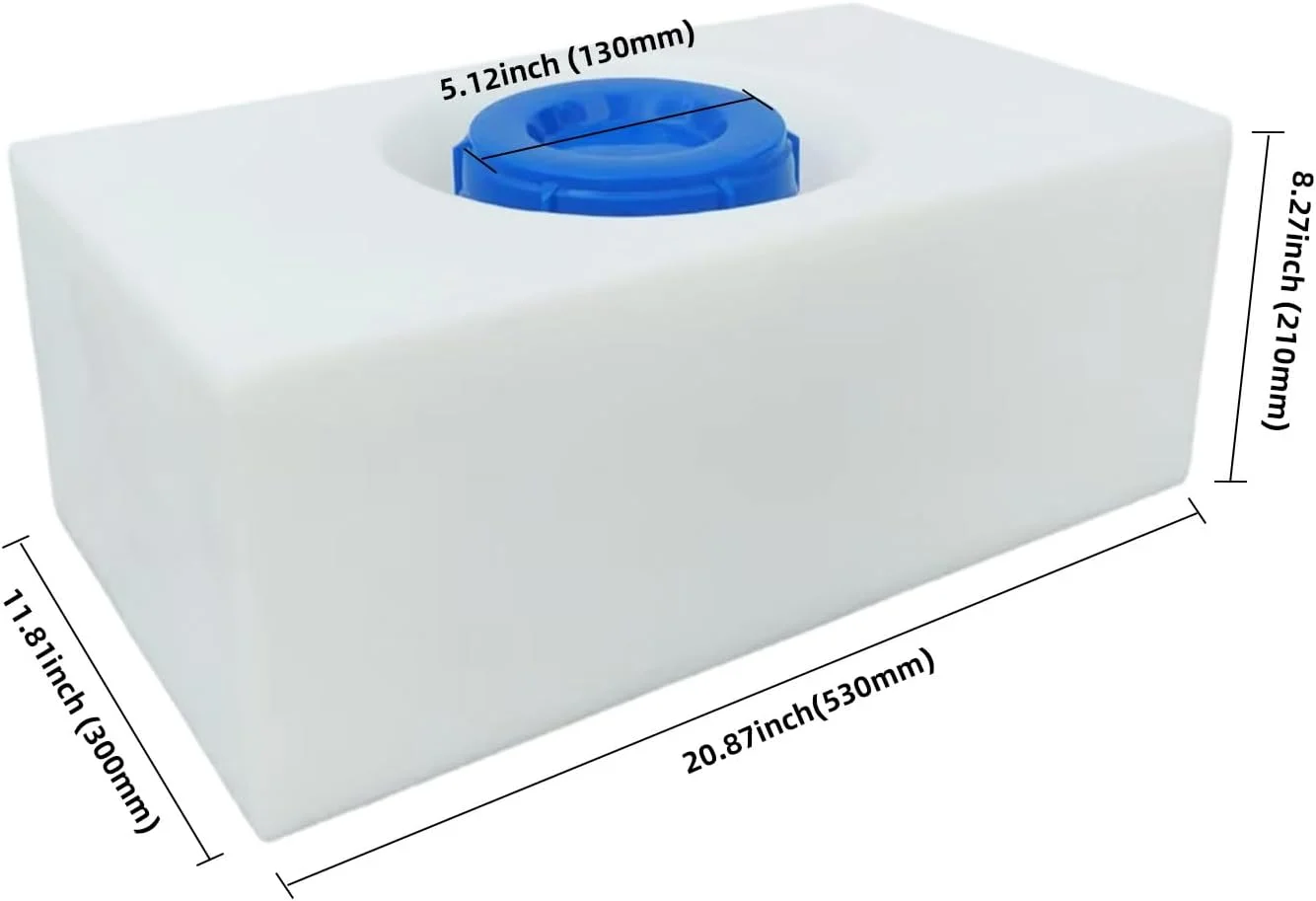 مخزن آب شیرین 25 لیتری TORVA، مخزن آب RV بدون BPA برای نگهداری آب آشامیدنی، ذخیره سازی قابل حمل آب (53x30x21 سانتی متر)