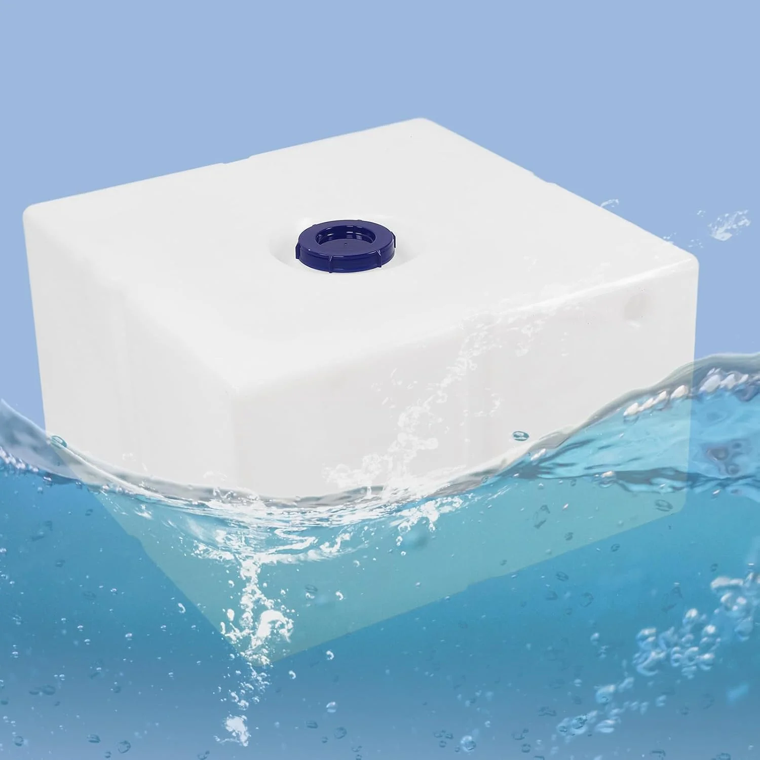 مخزن آب تریلر، 645 X 645 X 370 میلیمتر مخزن آب RV درجه غذایی LLDPE با ظرفیت 150 لیتر، ضد نشت، افقی، مناسب قایق و کشتی تفریحی مخزن آب تریلر، 645 X 645 X 370 میلیمتر مخزن آب RV درجه غذایی LLDPE با ظرفیت 150 لیتر، ضد نشت، افقی، مناسب قایق و کشتی تفریحی