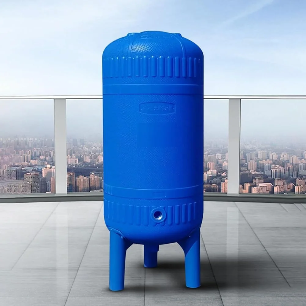 مخزن تحت فشار آب چاه PE، کیت مخزن آب تحت فشار، مخزن عمودی ایستاده با ظرفیت بزرگ، 250 لیتر/66 گالن (160 لیتر/42.3 گالن)