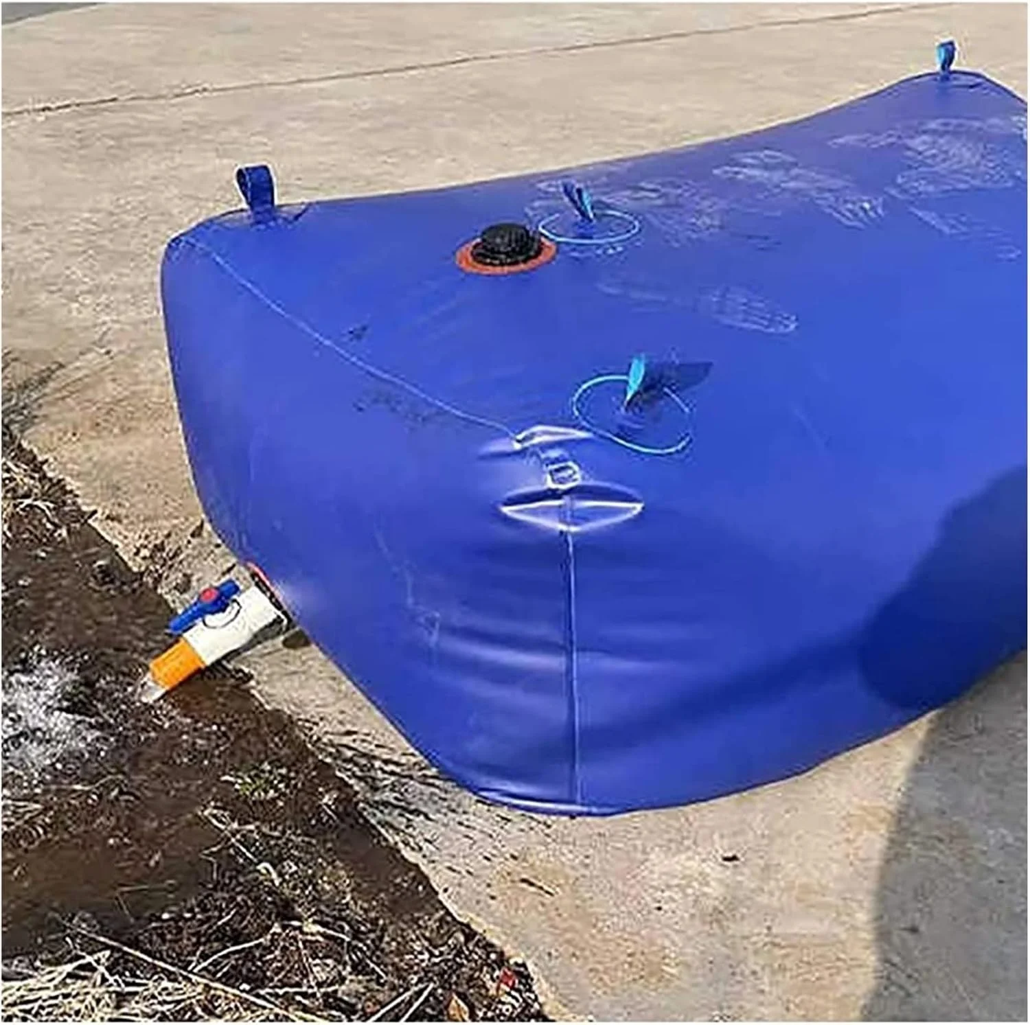 مخزن آب مکعبی برای آبیاری گیاهان، مخزن/کیسه ذخیره آب کشاورزی در فضای باز (1.5x0.9x0.4 متر/540 لیتر)