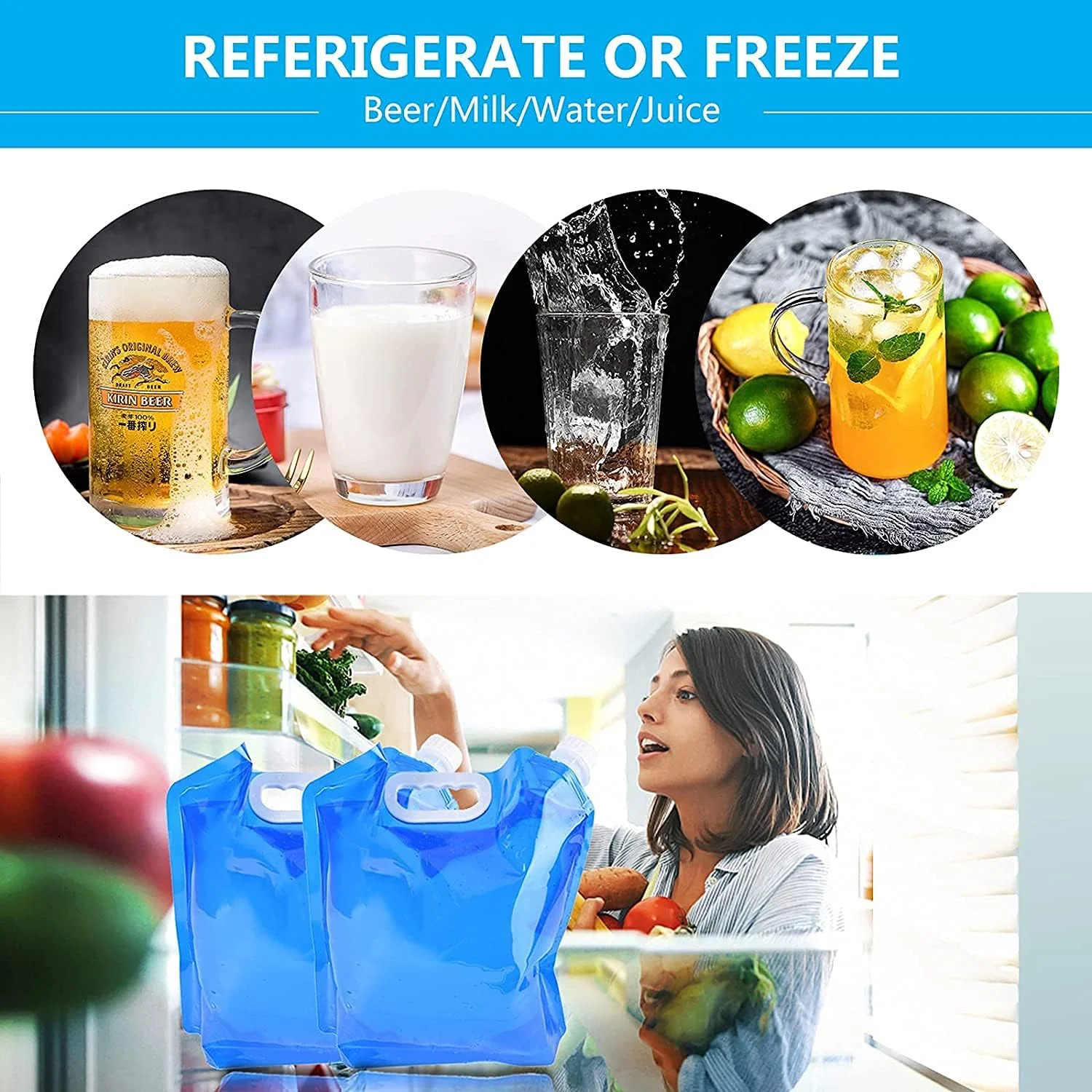 کیسه آب تاشو، ظروف حمل آب تاشو مناسب خودرو 2 عددی 5 و 10 لیتری، کیسه ذخیره آب قابل حمل بدون BPA برای ورزش های فضای باز، پیاده روی، پیک نیک، مسافرت، باربیکیو، ظروف آب تاشو مناسب فضای باز کیسه آب تاشو، ظروف حمل آب تاشو مناسب خودرو 2 عددی 5 و 10 لیتری، کیسه ذخیره آب قابل حمل بدون BPA برای ورزش های فضای باز، پیاده روی، پیک نیک، مسافرت، باربیکیو، ظروف آب تاشو مناسب فضای باز