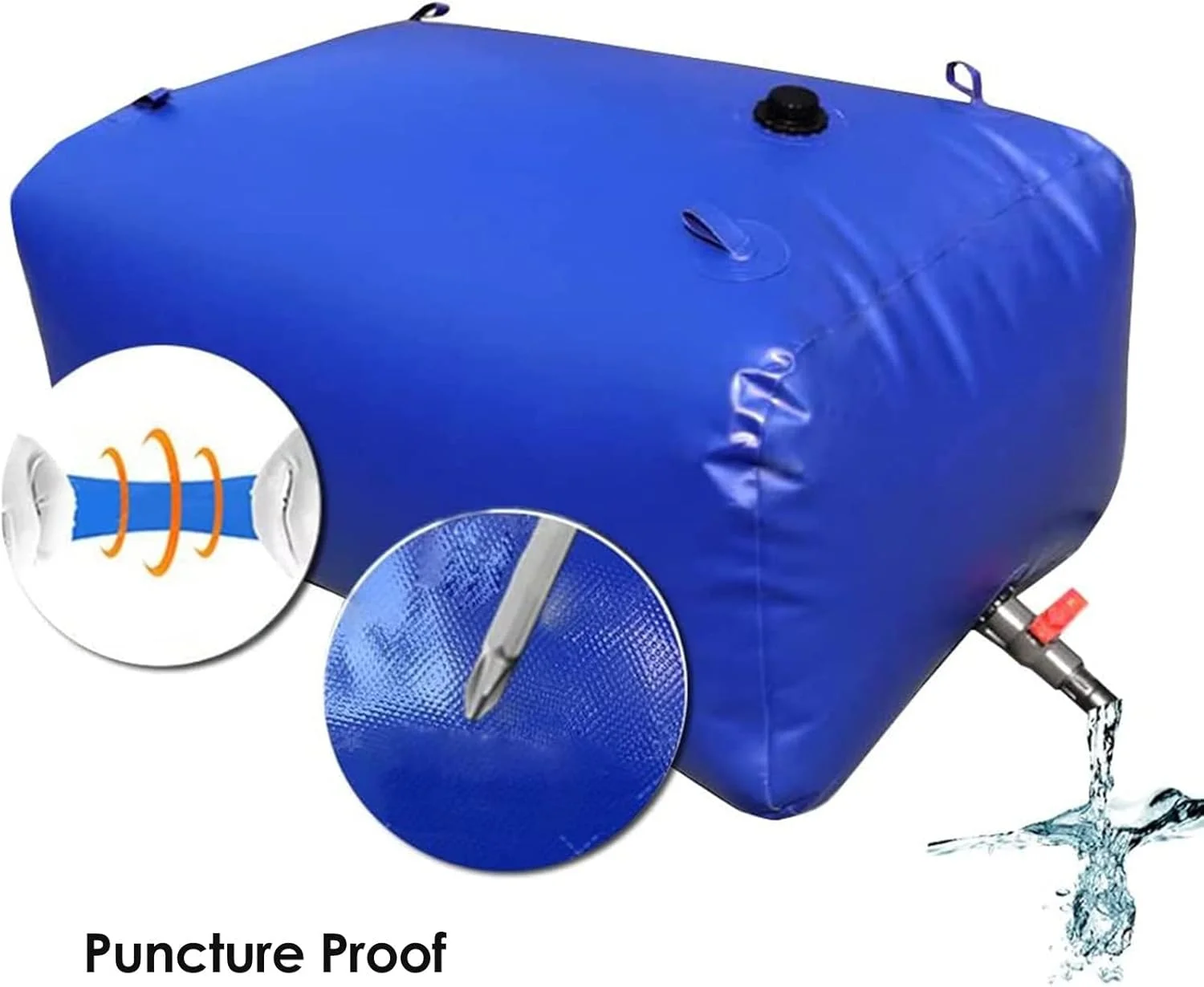 مخزن آب مکعبی برای آبیاری گیاهان، مخزن/کیسه ذخیره آب کشاورزی در فضای باز (1.5x0.9x0.4 متر/540 لیتر) مخزن آب مکعبی برای آبیاری گیاهان، مخزن/کیسه ذخیره آب کشاورزی در فضای باز (1.5x0.9x0.4 متر/540 لیتر)
