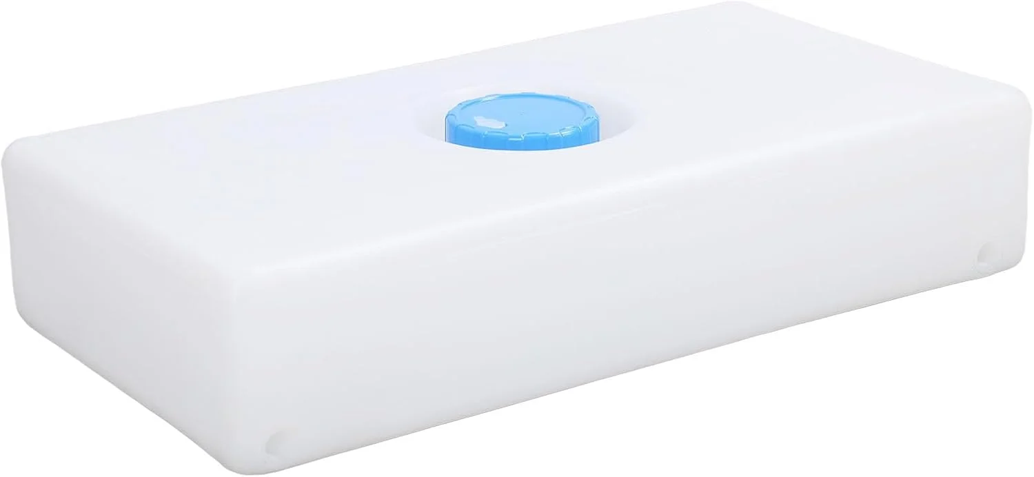 مخزن آب تازه و خاکستری 8 گالنی ضد نشت مناسب خودروهای مسافرتی، دارای ورودی آب 85 میلیمتری، مناسب کامیونهای حمل غذا، تریلرها، خودروهای مسافرتی، قایق تفریحی و قایق مخزن آب تازه و خاکستری 8 گالنی ضد نشت مناسب خودروهای مسافرتی، دارای ورودی آب 85 میلیمتری، مناسب کامیونهای حمل غذا، تریلرها، خودروهای مسافرتی، قایق تفریحی و قایق