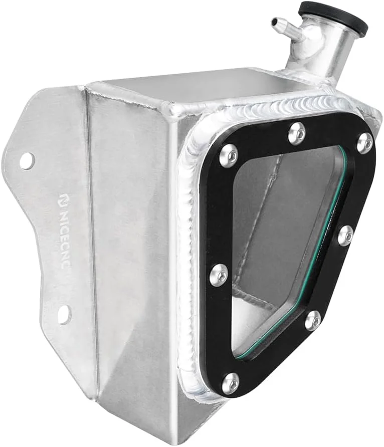 مخزن رادیاتور آلومینیومی NICECNC، مخزن انبساط سازگار با یاماها رپتور 700 مدل 2013-2024، رپتور 700R مدل 2013 2014-2024 جایگزین برای 1PE-F1871-00-00 مشکی