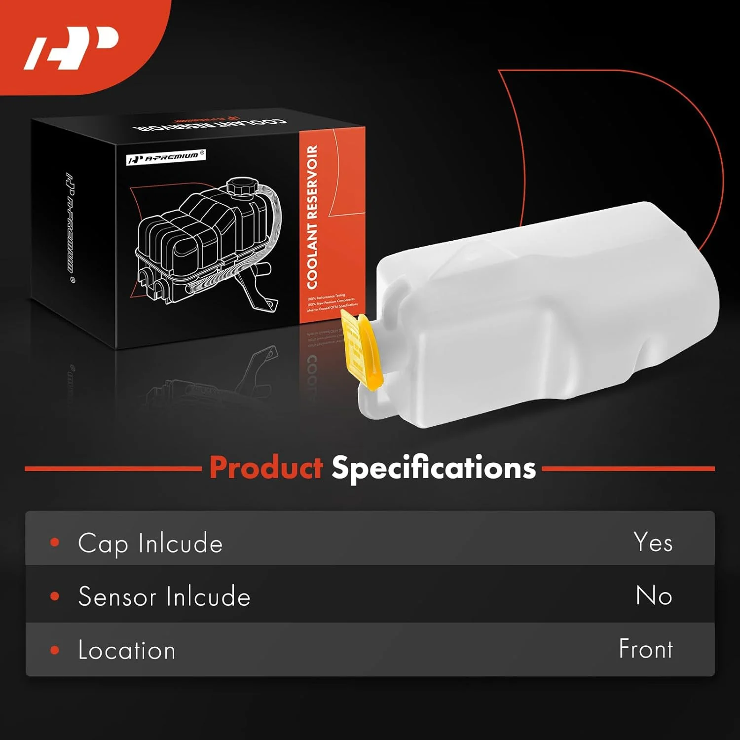 منبع انبساط خنک کننده سازگار با جیپ XJ Cherokee 1991-2001 و MJ Comanche 1991-1992 موتور 2.5L L4 و 4.0L L6 قسمت جلو