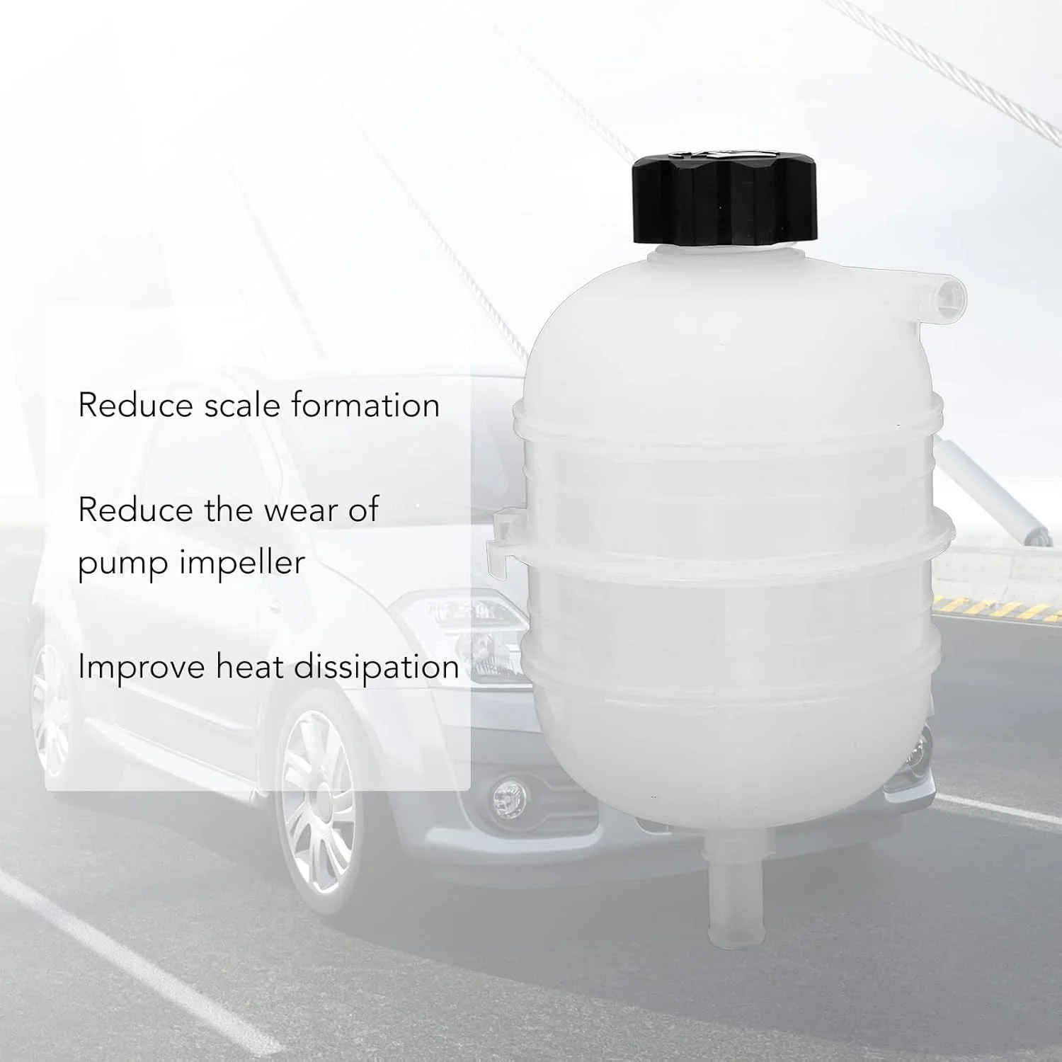 مخزن سرریز مایع خنک کننده موتور GUPE، 481587 132311 1307LQ ABS انبساط نصب آسان جایگزینی بازیابی مایع خنک کننده موتور برای 206 207