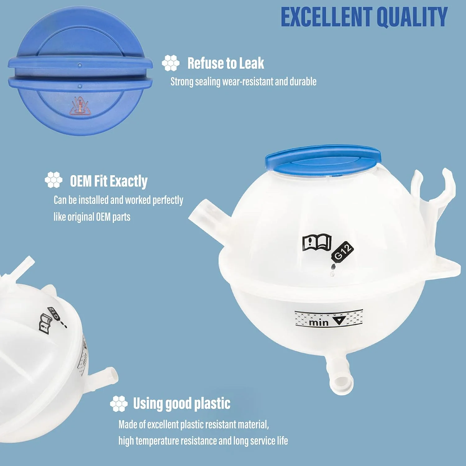 مخزن انبساط رادیاتور LEIMO KPARTS مناسب برای VW Jetta Golf Volkswagen Passat Beetle Audi A3 جایگزین # 1k0121407a مخزن انبساط رادیاتور LEIMO KPARTS مناسب برای VW Jetta Golf Volkswagen Passat Beetle Audi A3 جایگزین # 1k0121407a