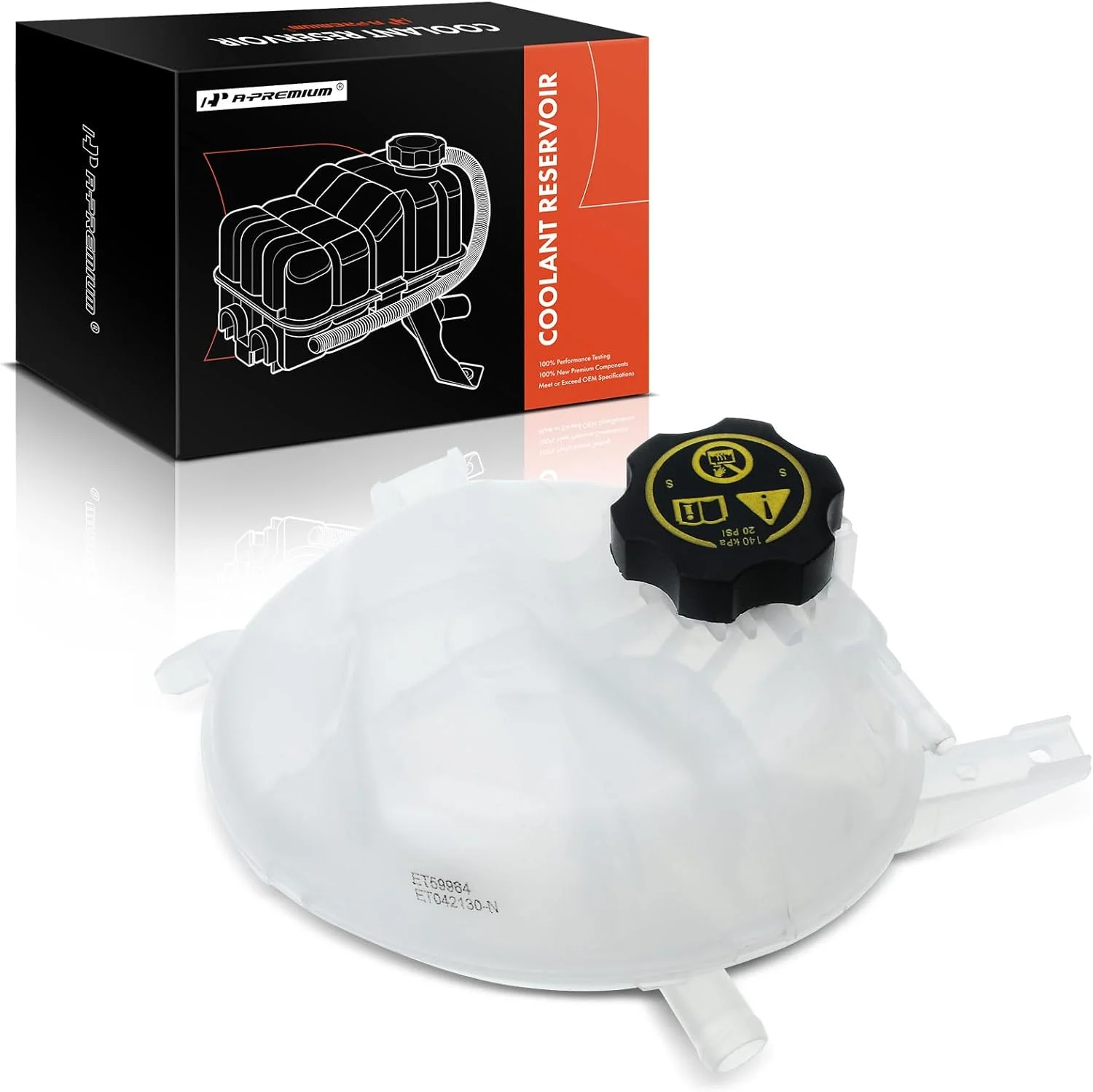 مخزن انبساط مایع خنک کننده موتور A-Premium به همراه درب، سازگار با شورولت کروز 2016 2017 2018 2019