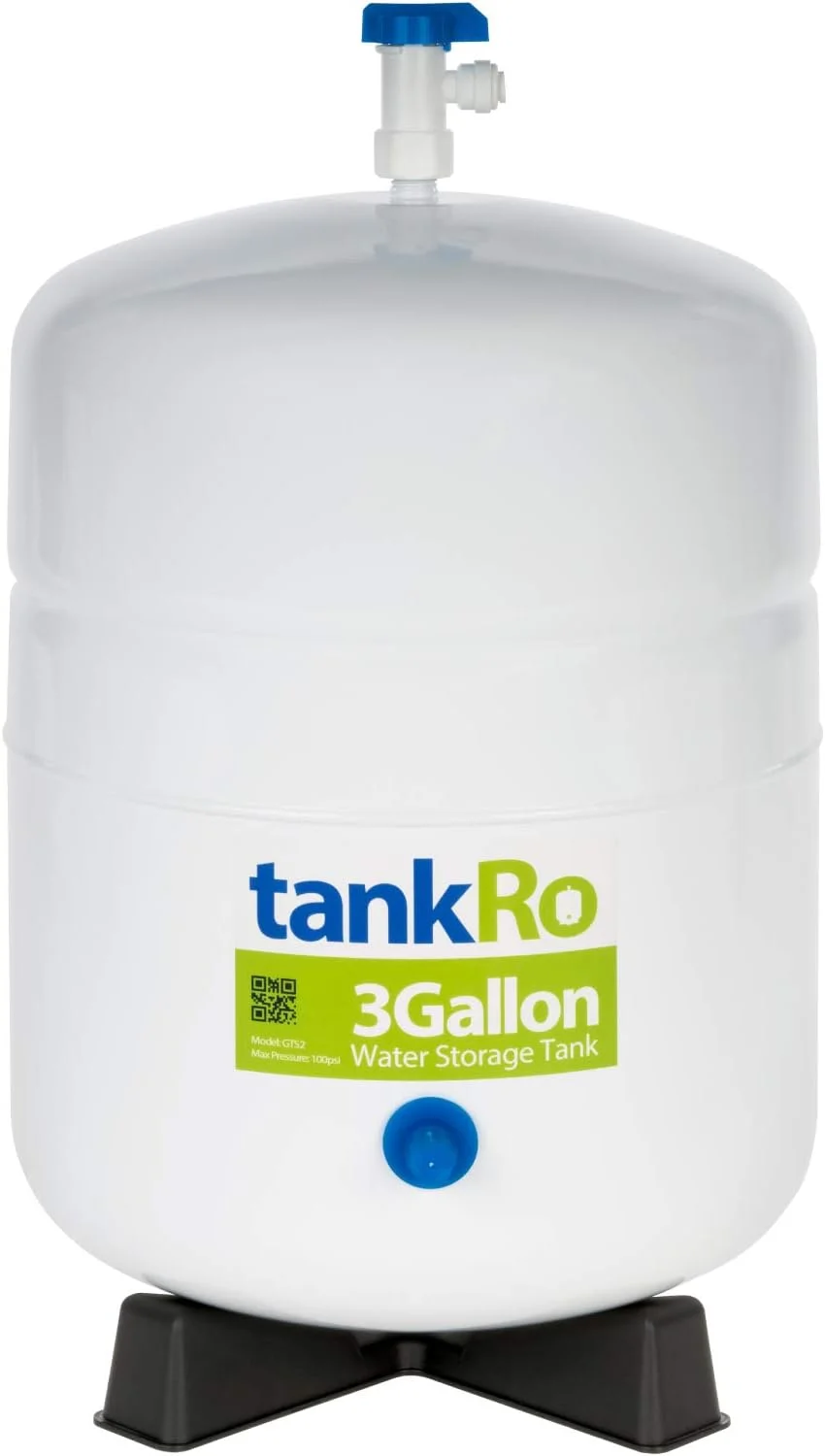 مخزن انبساط سیستم فیلتراسیون آب RO - مخزن تحت فشار ذخیره آب اسمز معکوس 3 گالن با شیر توپی 1/4 اینچ رایگان مخزن انبساط سیستم فیلتراسیون آب RO - مخزن تحت فشار ذخیره آب اسمز معکوس 3 گالن با شیر توپی 1/4 اینچ رایگان