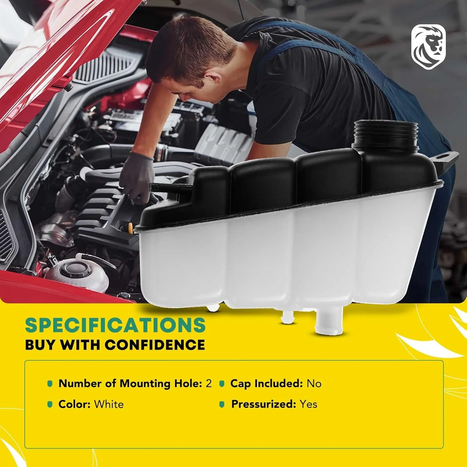 مخزن انبساط مایع خنک کننده موتور YHTAUTO مناسب برای مرسدس بنز W220 C215 W463 CL500 CL600 G500 G550 S430 S500 S600 G63/S350/S65/G55/CL65/CL55 AMG، جایگزین برای شماره # 2205000049