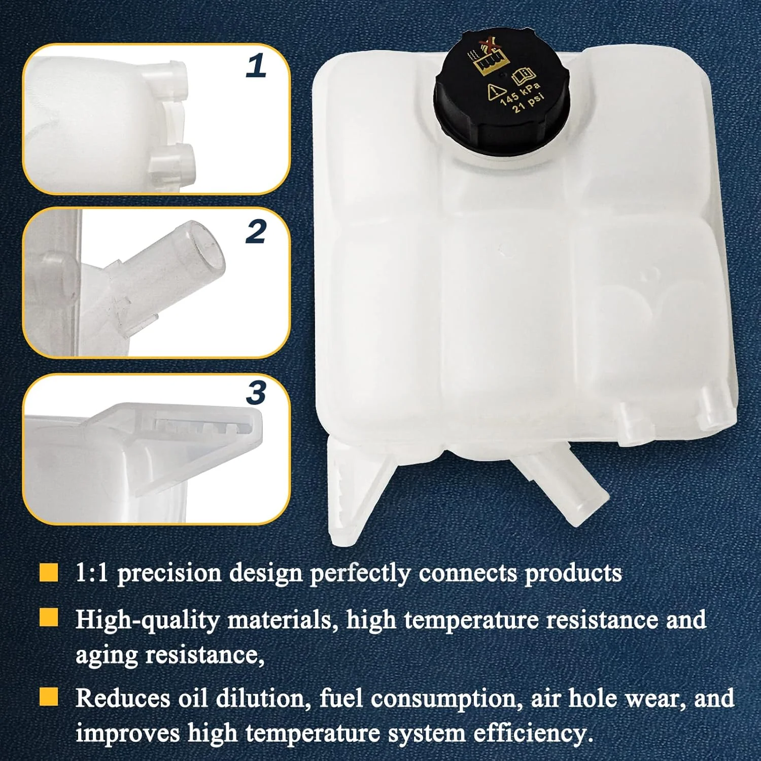 مخزن انبساط رادیاتور خنک کننده موتور جلو 603-382 مناسب برای فورد فوکوس 12-18 / اسکیپ 13-16 / سی-مکس 13-18 / ترانزیت کانکت 14-16