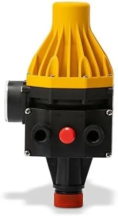 کنترلر فشار اتوماتیک پمپ آب، سوئیچ کنترل الکتریکی 240 ولت با گیج فشار، سوئیچ کنترل اتوماتیک عمودی پمپ آب، جنس: ABS