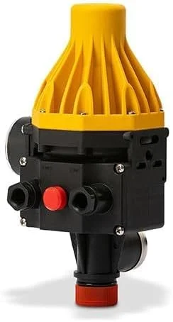 کنترلر فشار اتوماتیک پمپ آب، سوئیچ کنترل الکتریکی 240 ولت با گیج فشار، سوئیچ کنترل اتوماتیک عمودی پمپ آب، جنس: ABS