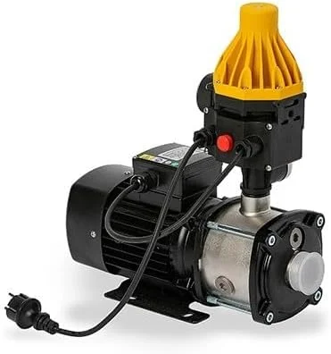 کنترلر فشار اتوماتیک پمپ آب، سوئیچ کنترل الکتریکی 240 ولت با گیج فشار، سوئیچ کنترل اتوماتیک عمودی پمپ آب، جنس: ABS