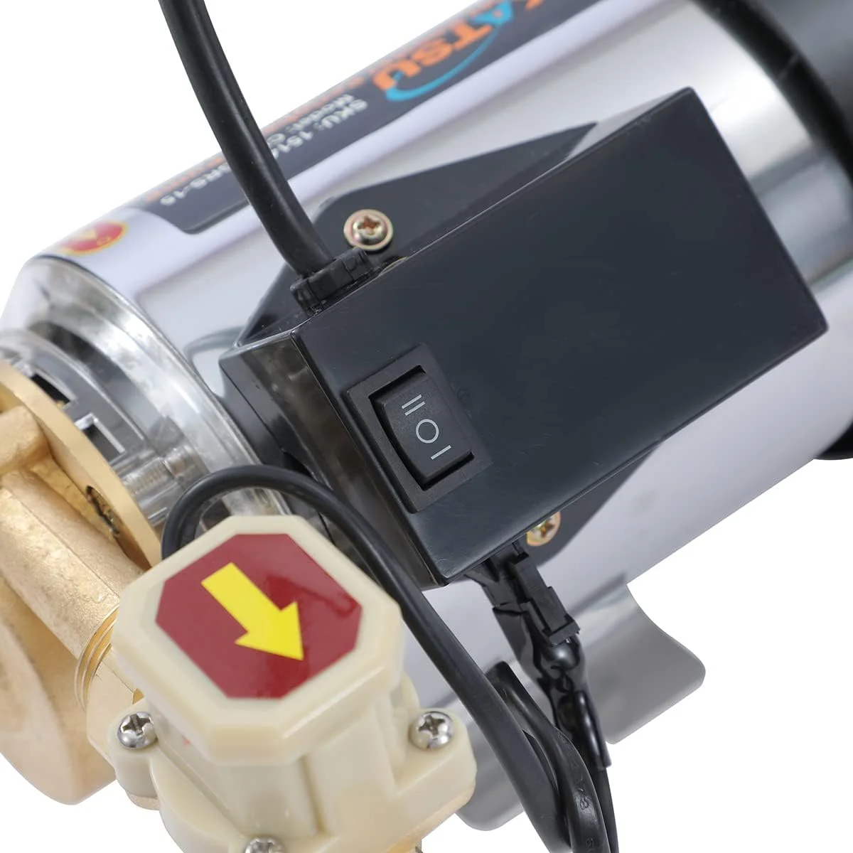 پمپ تقویت فشار آب کاتسو تولز 230 وات، سوئیچ کنترل فشار روشن/خاموش اتوماتیک، پمپ آب گرم و سرد برای باغ، منزل، دوش، ماشین لباسشویی 151414