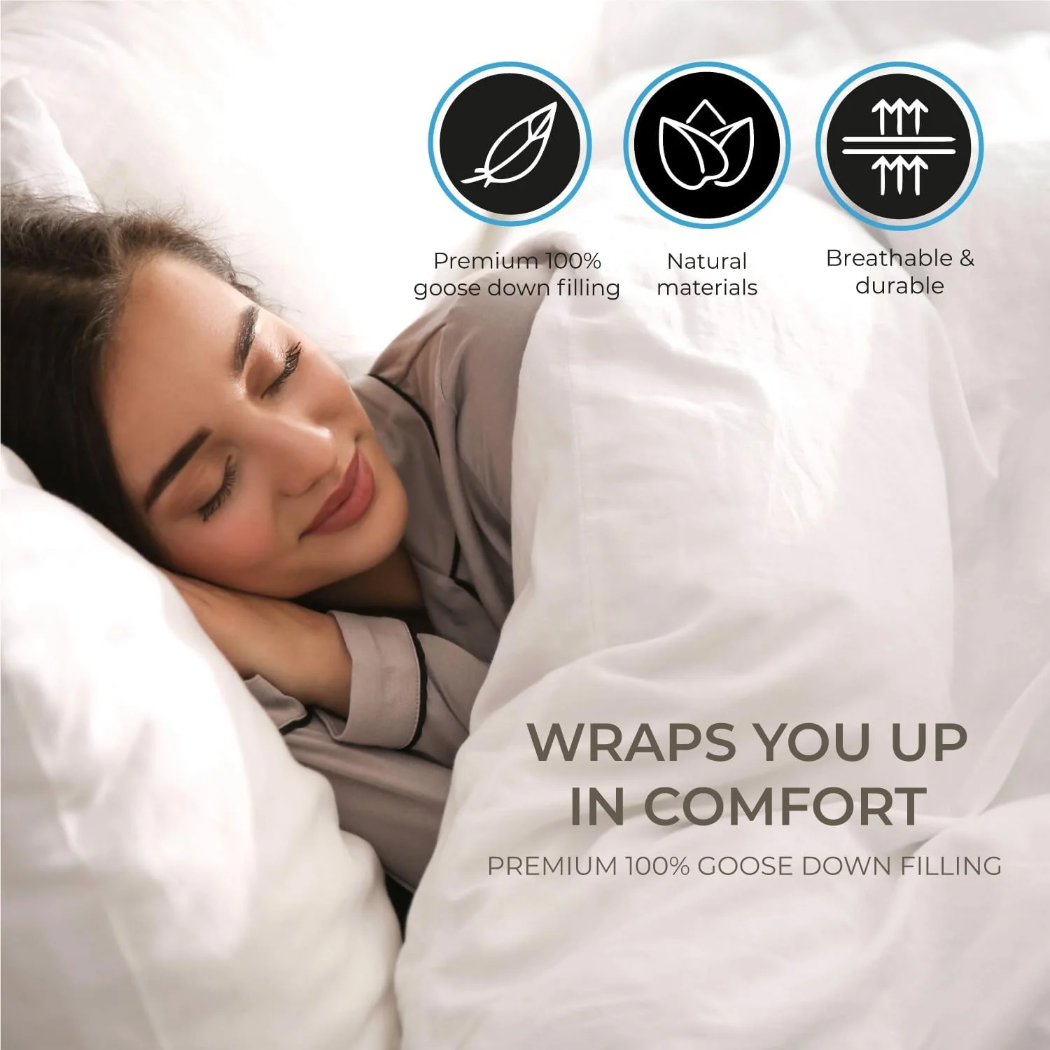 بالش پر غاز کوچک سیبری اعلا و لوکس بلاشوف، 100% پنبه ارگانیک (سایز کینگ 50x90 سانتی متر) بالش پر غاز کوچک سیبری اعلا و لوکس بلاشوف، 100% پنبه ارگانیک (سایز کینگ 50x90 سانتی متر)