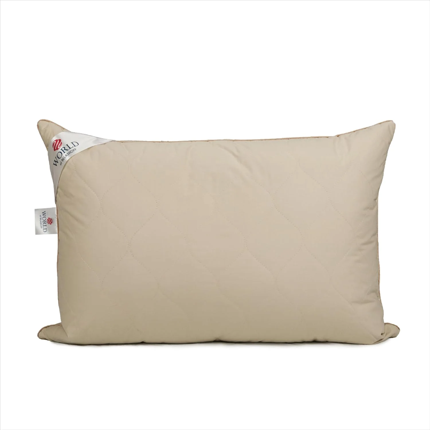 بالش مناسب برای خواب. بالش پشمی شتر. بالش خواب تنظیم کننده دما. روکش 100% پنبه ارگانیک (سایز کویین 50 * 75 سانتی متر)