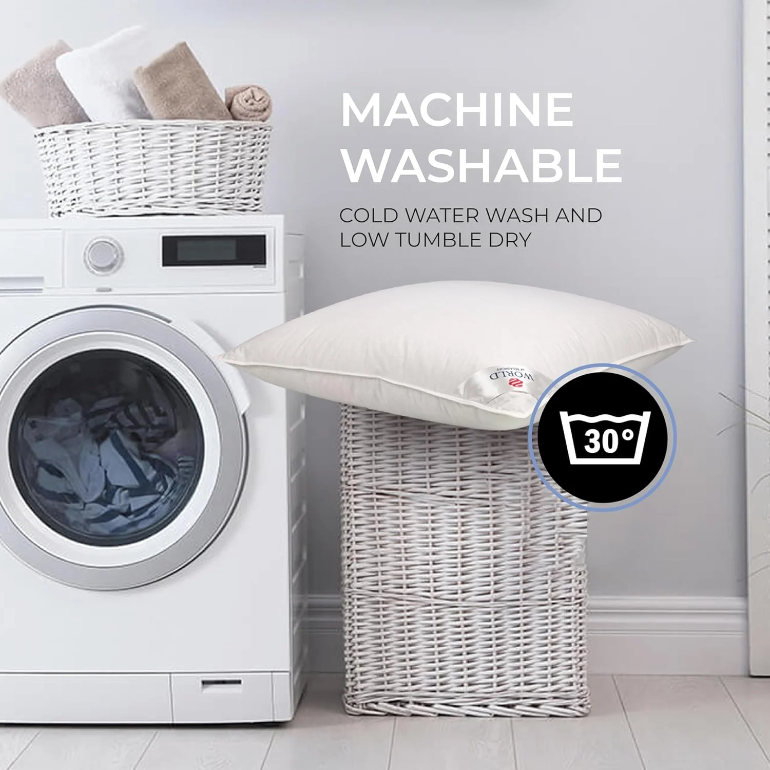 بالش خواب دو محفظه ای لوکس سیبرین با پر غاز 80% و پر کوچک غاز 20% با پشتیبانی متوسط، 100% پنبه ارگانیک (سایز کینگ 50 * 90 سانتی متر) بالش خواب دو محفظه ای لوکس سیبرین با پر غاز 80% و پر کوچک غاز 20% با پشتیبانی متوسط، 100% پنبه ارگانیک (سایز کینگ 50 * 90 سانتی متر)