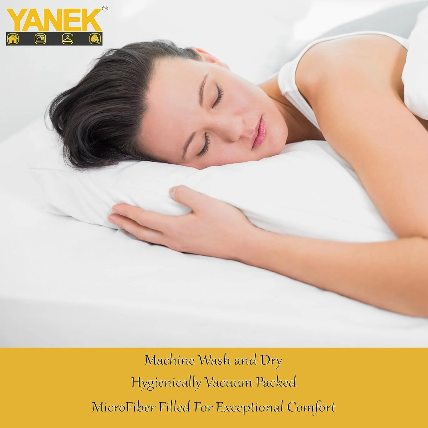 بالش های فوق العاده نرم و تنفسی YANEK، بالش تخت پرنسس پرس، پر شده از میکروفیبر فوق العاده نرم و راحت، برای حمایت از گردن و شانه (1 عدد، 50cm x 70cm 700g) بالش های فوق العاده نرم و تنفسی YANEK، بالش تخت پرنسس پرس، پر شده از میکروفیبر فوق العاده نرم و راحت، برای حمایت از گردن و شانه (1 عدد، 50cm x 70cm 700g)