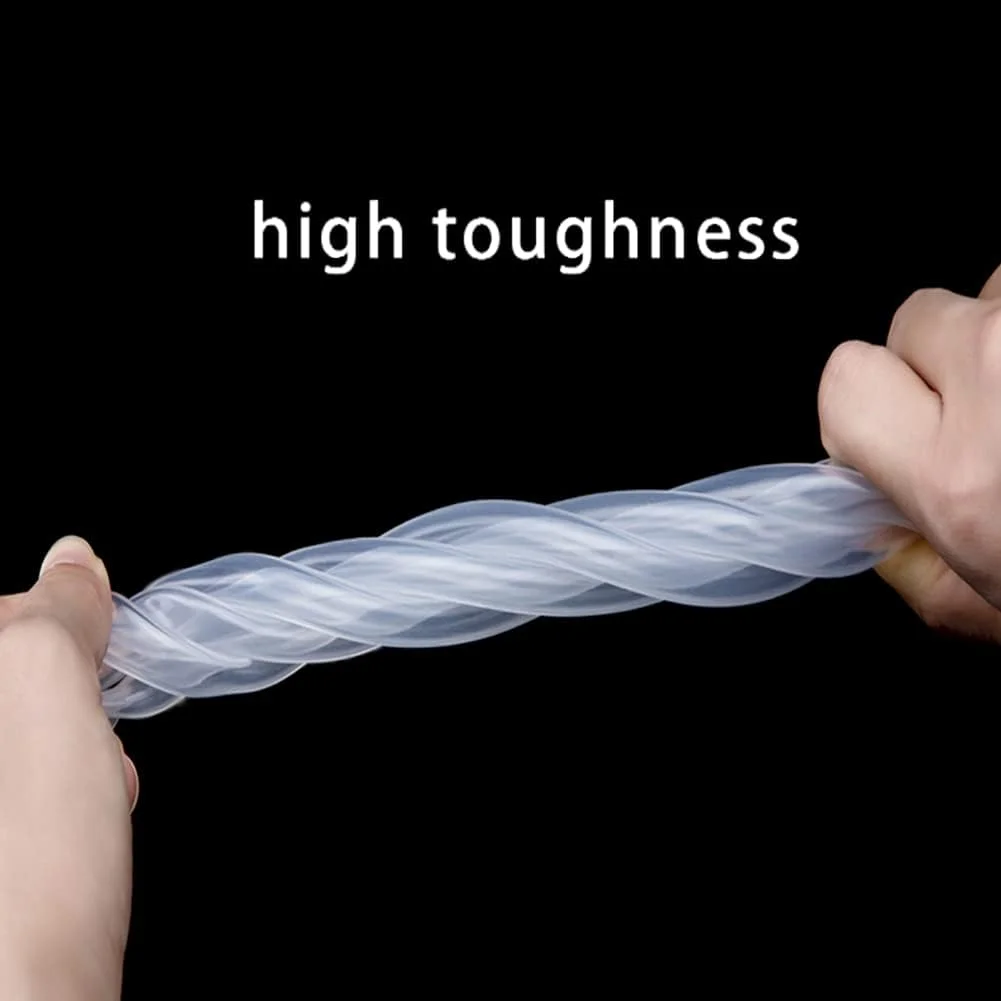 لوله سیلیکونی 6 میلی‌متر (1/4 اینچ) قطر داخلی × 8 میلی‌متر قطر خارجی، مناسب مواد غذایی، لوله شفاف سیلیکونی خالص مقاوم در برابر حرارت بالا برای دم کردن خانگی، انتقال هوا و مایعات (طول 6 متر - 19.68 فوت)