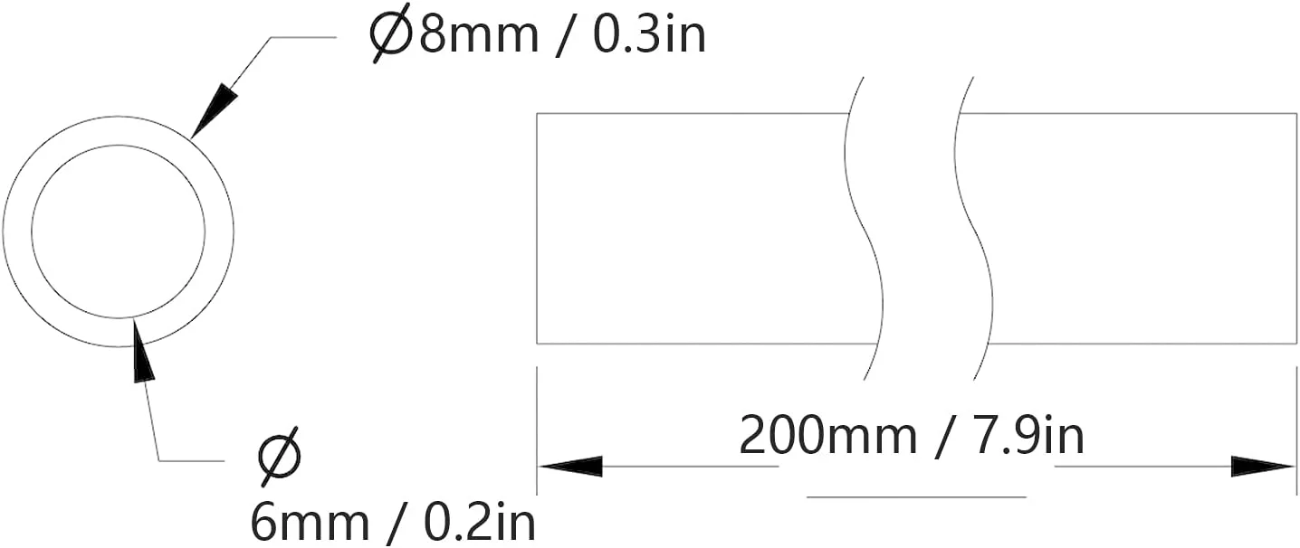 لوله پشتیبانی گرد FEYV، قطر خارجی 8 میلی متر، قطر داخلی 6 میلی متر 6100‑0608‑0200 لوله آلومینیومی با استحکام بالا اندازه های استاندارد برای اتصالات رباتیک برای تثبیت ساختاری لوله پشتیبانی گرد FEYV، قطر خارجی 8 میلی متر، قطر داخلی 6 میلی متر 6100‑0608‑0200 لوله آلومینیومی با استحکام بالا اندازه های استاندارد برای اتصالات رباتیک برای تثبیت ساختاری