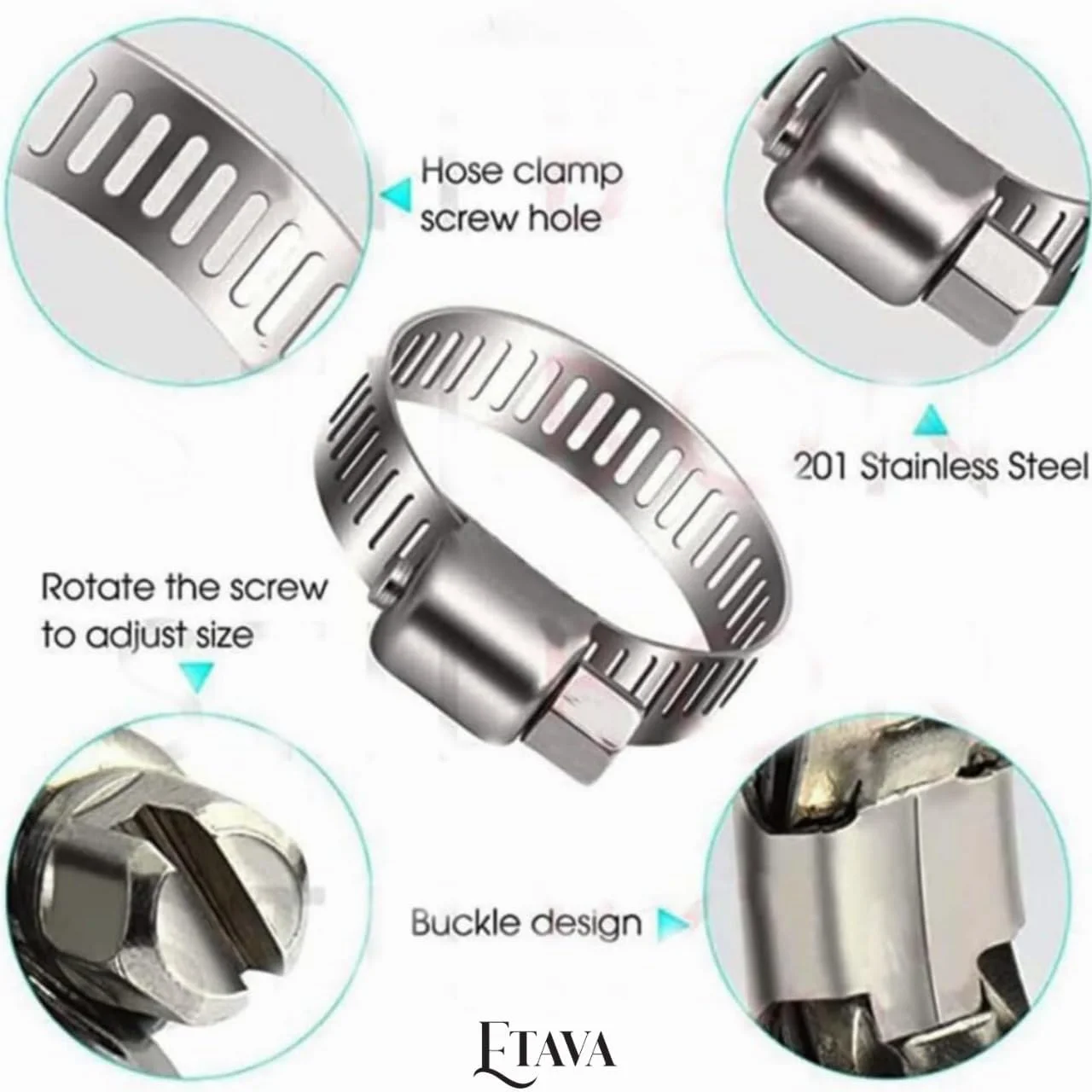 شلنگ گاز مایع با بست - لوله اتصال گاز برای اجاق گاز، سیلندر، تنظیم کننده، اجاق گاز پروپان بوتان، کباب پز، کمپینگ و لوله گاز 1.5 متری (ساخت ایتالیا)