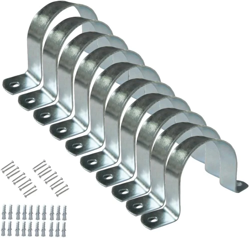 بست یو (U) گالوانیزه عباسعلی، بست آویز لوله با پیچ و فیشر، برای بست و نگهدارنده لوله های برق، لوله های آب و لوله های گاز - بسته 10 عددی (1/2 اینچ) بست یو (U) گالوانیزه عباسعلی، بست آویز لوله با پیچ و فیشر، برای بست و نگهدارنده لوله های برق، لوله های آب و لوله های گاز - بسته 10 عددی (1/2 اینچ)