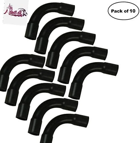 لوله و اتصالات پی وی سی عباسعلی برای سیم کشی و کابل کشی برق داخلی و خارجی (بسته 10 عددی) (20 میلی متر، خم)