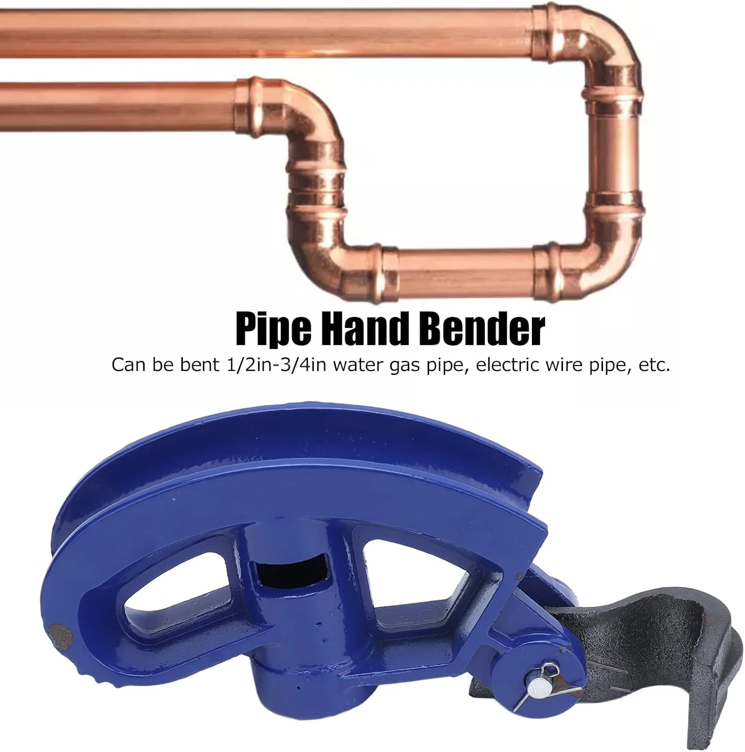 ابزار خم کن لوله دستی، ابزار خمکاری لوله گالوانیزه برای لوله های 1/2 تا 3/4 اینچ، ابزار خم کن دستی لوله فولادی گالوانیزه C45 جامد