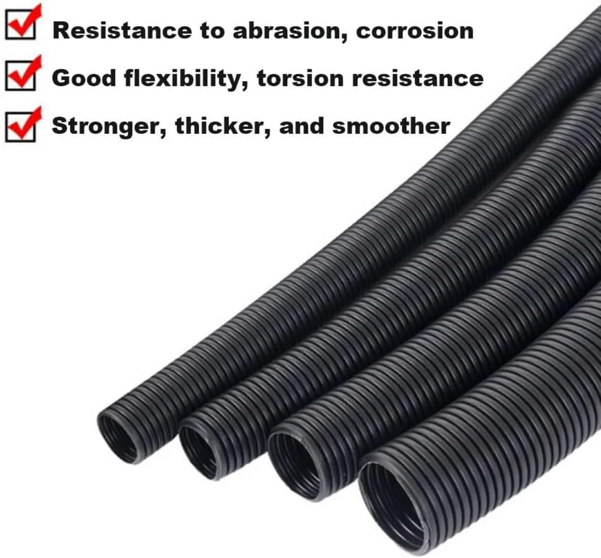 لوله خرطومی شکاف دار 10 متری با قطر 6.35 میلی‌متر، روکش محافظ انعطاف پذیر سیم خودرو، مقاوم در برابر حرارت بالا، روکش پلاستیکی برای سیم‌ها و کابل‌های برق