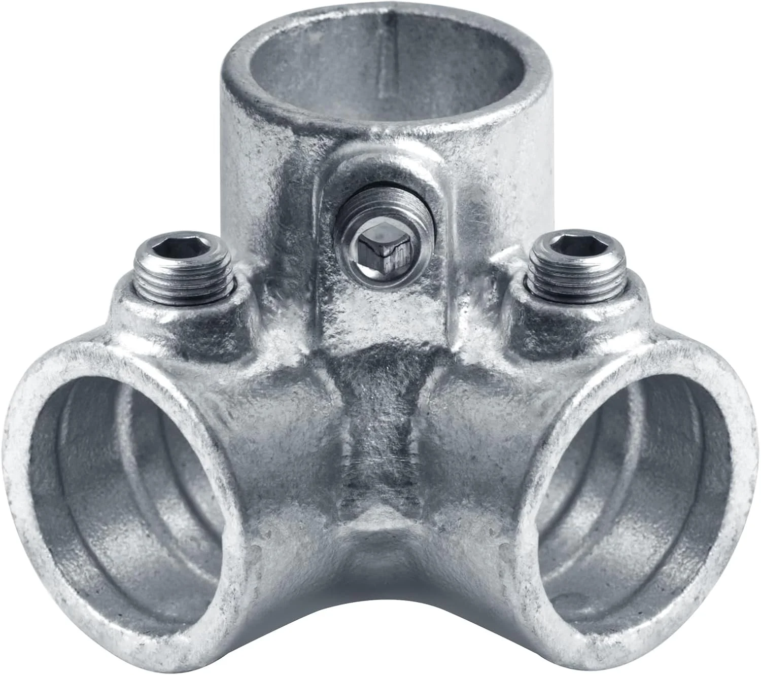 اتصالات لوله فولادی گالوانیزه ساختاری eoere، زانویی خروجی جانبی 90 درجه برای لوله 1 اینچ (OD: 1.315 اینچ)، 4 عدد