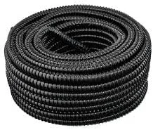 لوله خرطومی پلاستیکی پلی اتیلن 100 متری، محافظ مشکی رنگ انعطاف پذیر برای لوله برق، روکش کابل مایع (شناسه 20 میلی متر، 50 متر) بدون برش