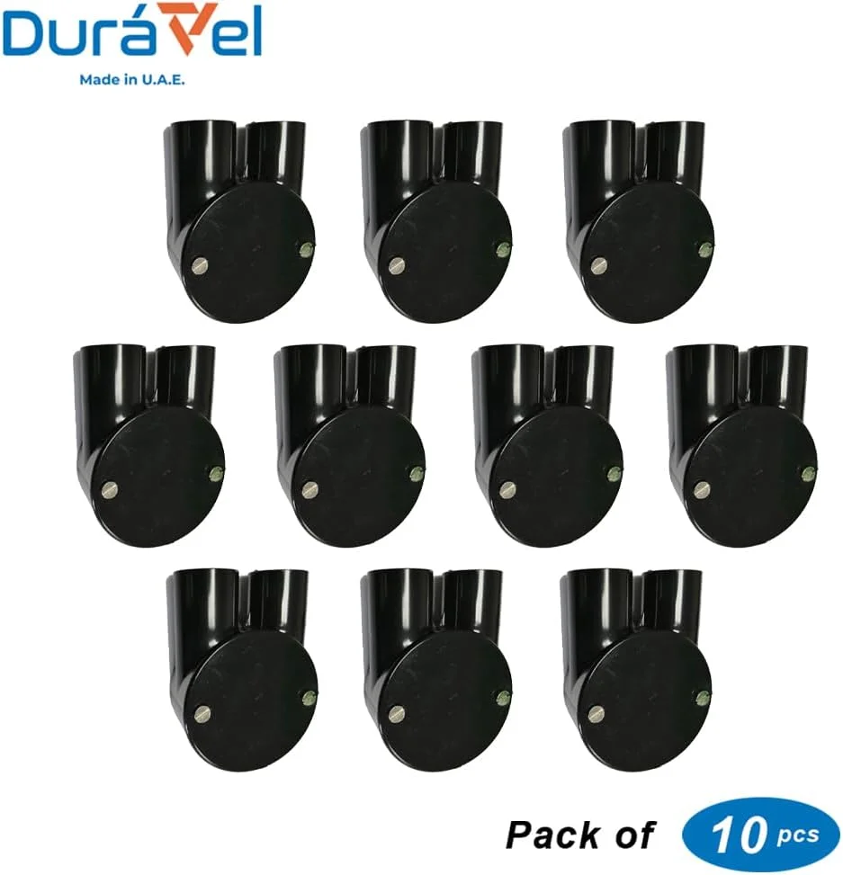 لوله و اتصالات پی وی سی بادوام برای سیم کشی و کابل کشی الکتریکی داخلی و خارجی (جعبه تقسیم - سه راهی، 32 میلی متر)