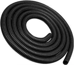 لوله خرطومی پلاستیکی پلی اتیلن 100 متری، محافظ مشکی رنگ انعطاف پذیر برای لوله برق، روکش کابل مایع (شناسه 20 میلی متر، 50 متر) بدون برش