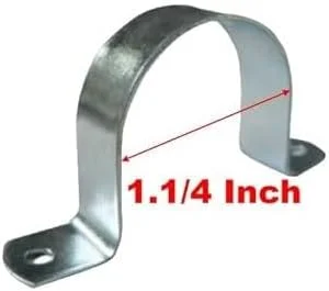 بست یو (U) گالوانیزه فولادی ایشفاق اینویشنز، برای ثابت کردن لوله برق، پشتیبانی از لوله آب و لوله گاز به همراه پیچ و رولپلاک، مجموعه 10 عددی (1-1/4 اینچ)