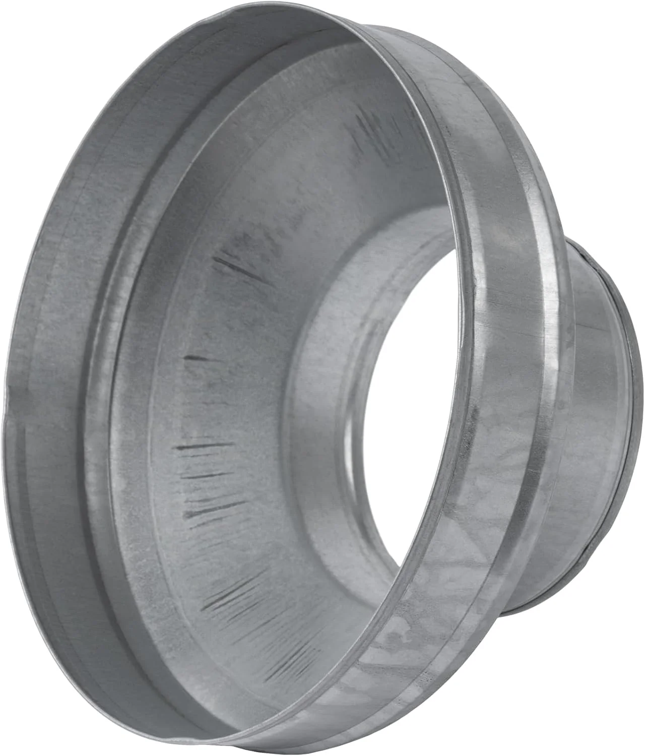 تبدیل گرد فولادی گالوانیزه ۱۰ اینچ به ۶ اینچ - اتصالات لوله - آداپتور انتقال مجرای تخلیه، فاضلاب و هواکش - کوپلینگ کاهنده لوله فلزی