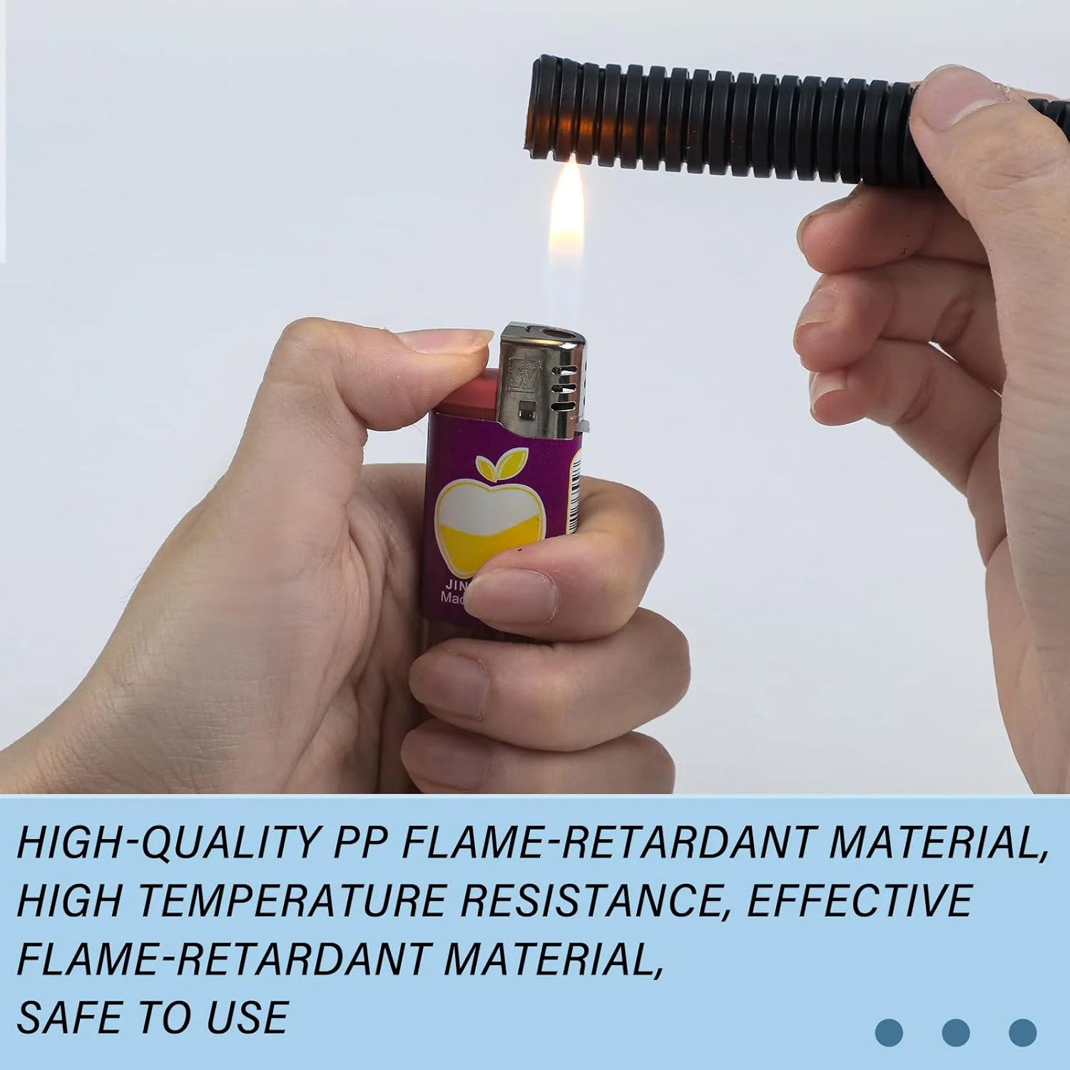 محافظ کابل شکاف دار مقاوم در برابر حرارت بالا، لوله محافظ کابل شکاف دار، لوله روکش سیم شکاف دار، لوله سیم خودرو برای سیم های برق صنعتی خودرویی دریایی (1/2 اینچ - 25 فوت، مشکی)