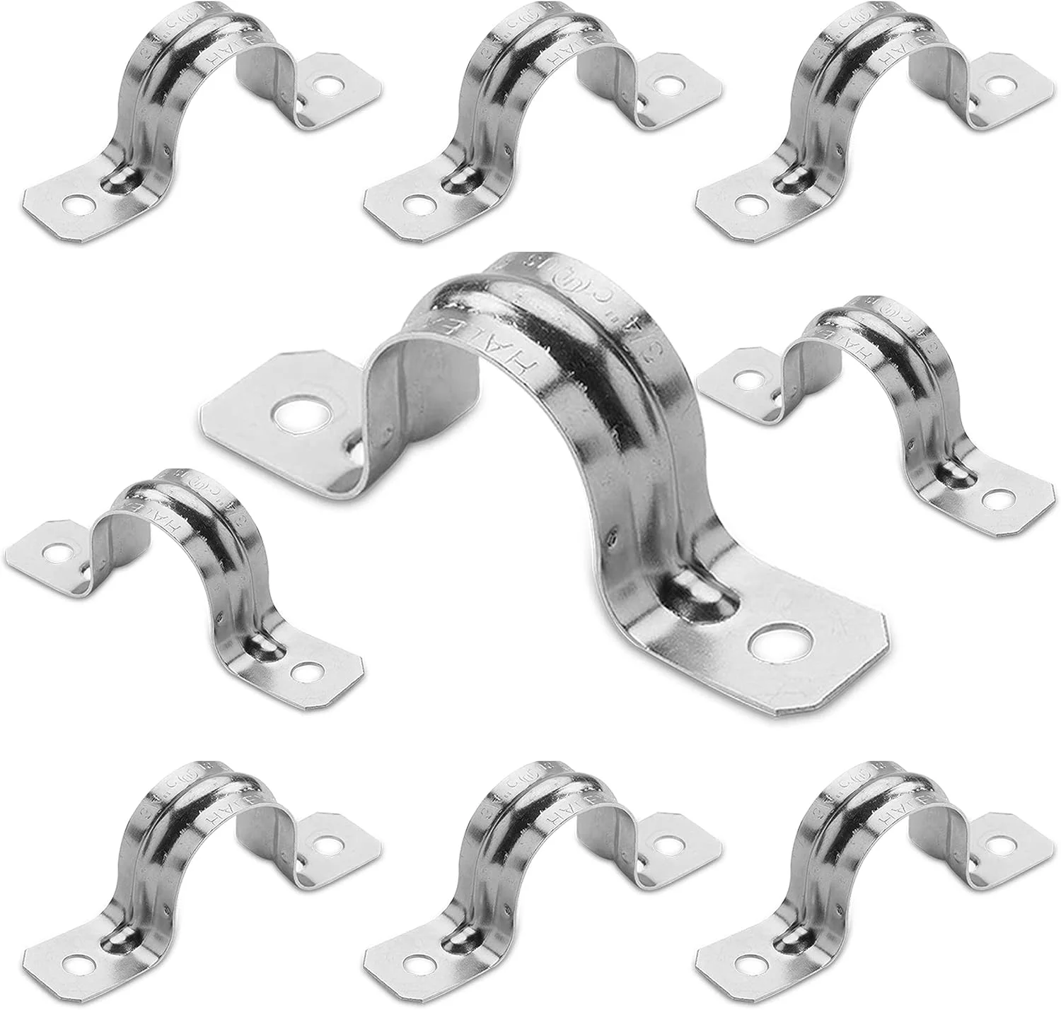 OhLectric OL-72884 بست نگهدارنده لوله 10 عددی - بست لوله استیل ضد زنگ با 2 سوراخ - براکت U شکل سنگین 1-1/2 اینچی - گیره لوله کششی با روکش روی - بست لوله سفت و سخت برای مجراهای IMC، EMT OhLectric OL-72884 بست نگهدارنده لوله 10 عددی - بست لوله استیل ضد زنگ با 2 سوراخ - براکت U شکل سنگین 1-1/2 اینچی - گیره لوله کششی با روکش روی - بست لوله سفت و سخت برای مجراهای IMC، EMT