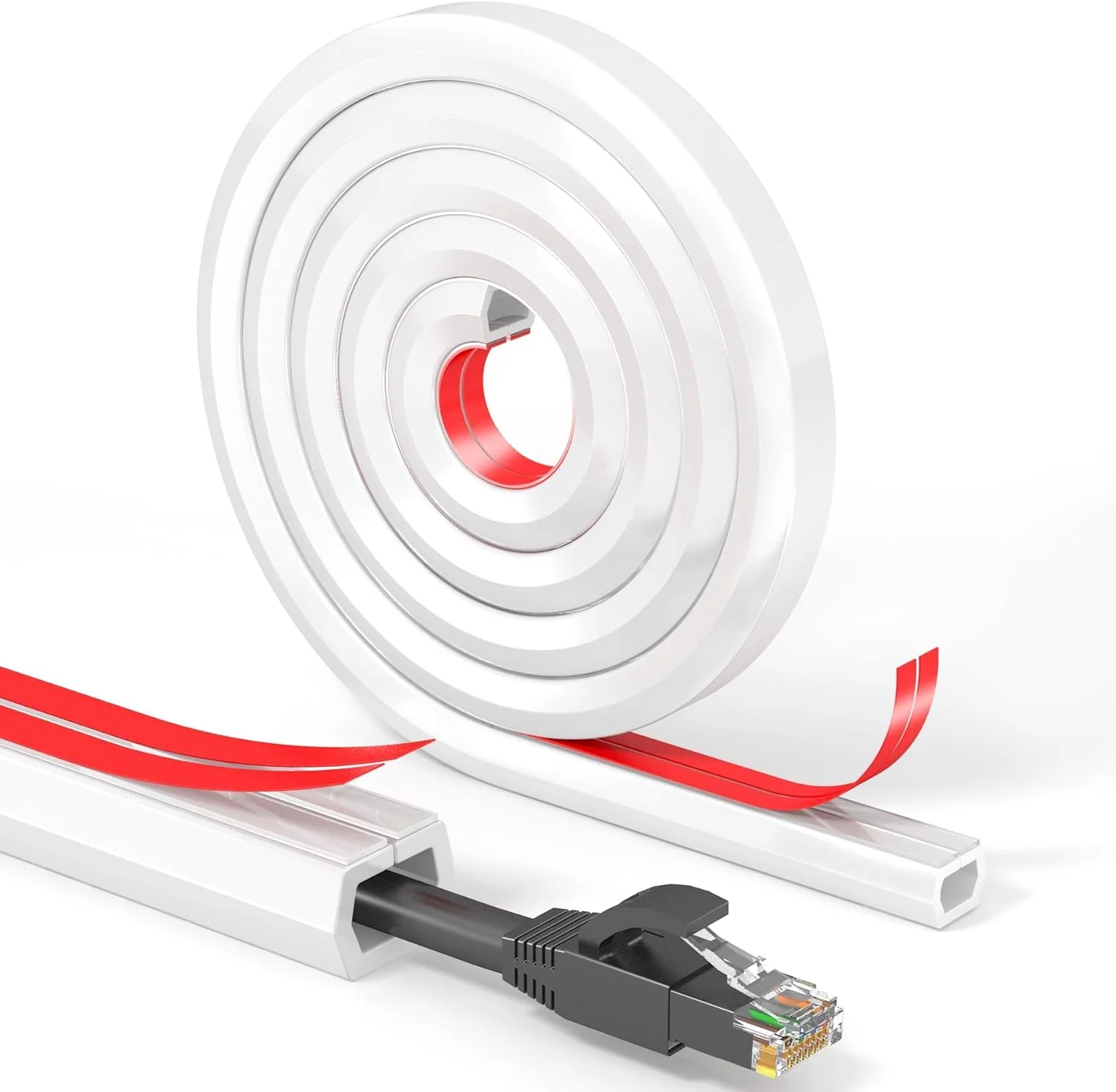 محافظ کابل زمینی، کانال تک سیم 2 متری، پوشش کابل خود چسب، سیستم مدیریت کابل نرم PC Tv، پوشش سیم زمینی، پوشش سیم اداری خانگی، 15mm (عرض) x 10mm (ارتفاع) x 2m (طول)، سفید محافظ کابل زمینی، کانال تک سیم 2 متری، پوشش کابل خود چسب، سیستم مدیریت کابل نرم PC Tv، پوشش سیم زمینی، پوشش سیم اداری خانگی، 15mm (عرض) x 10mm (ارتفاع) x 2m (طول)، سفید