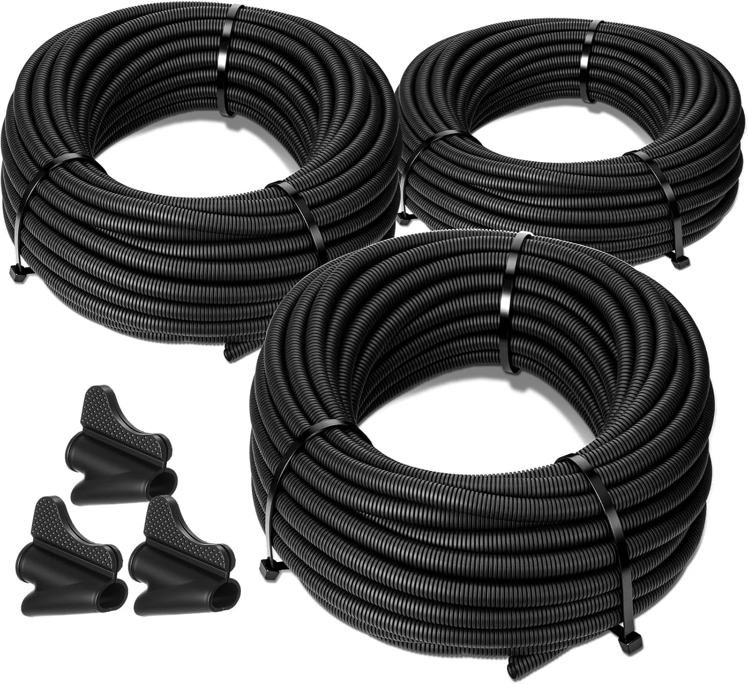 لوله خرطومی روکش سیم شکاف دار Sasylvia در اندازه های 1/4، 3/8 و 1/2 اینچ با طول 20 فوت به همراه ابزار نصب، مجموعه روکش کابل شکاف دار، لوله محافظ برق انعطاف پذیر لوله خرطومی روکش سیم شکاف دار Sasylvia در اندازه های 1/4، 3/8 و 1/2 اینچ با طول 20 فوت به همراه ابزار نصب، مجموعه روکش کابل شکاف دار، لوله محافظ برق انعطاف پذیر