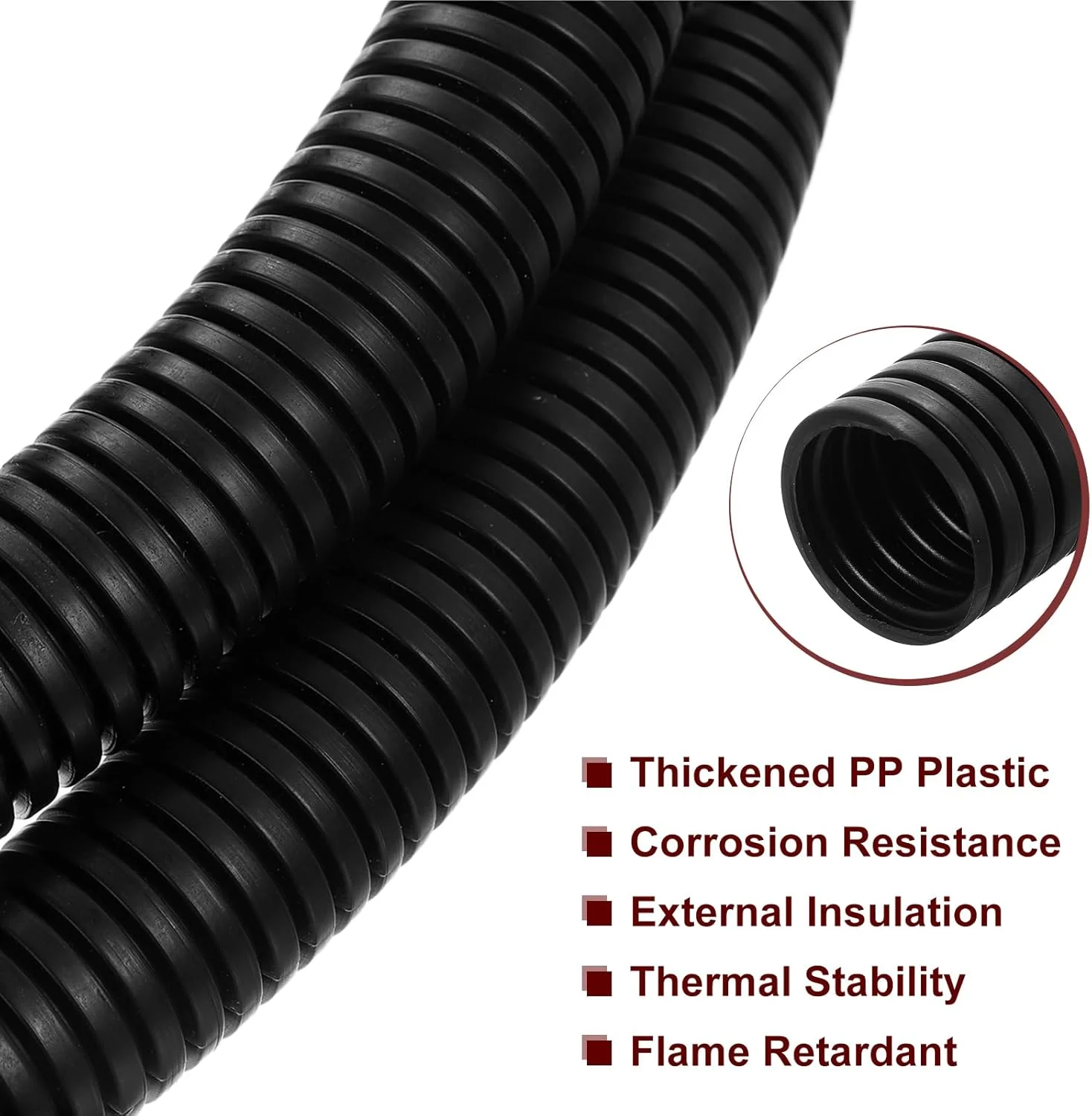 لوله خرطومی سیم 30 متری با قطر 4.5 میلی متر، محافظ سیم و کابل، روکش سیم انعطاف پذیر برق