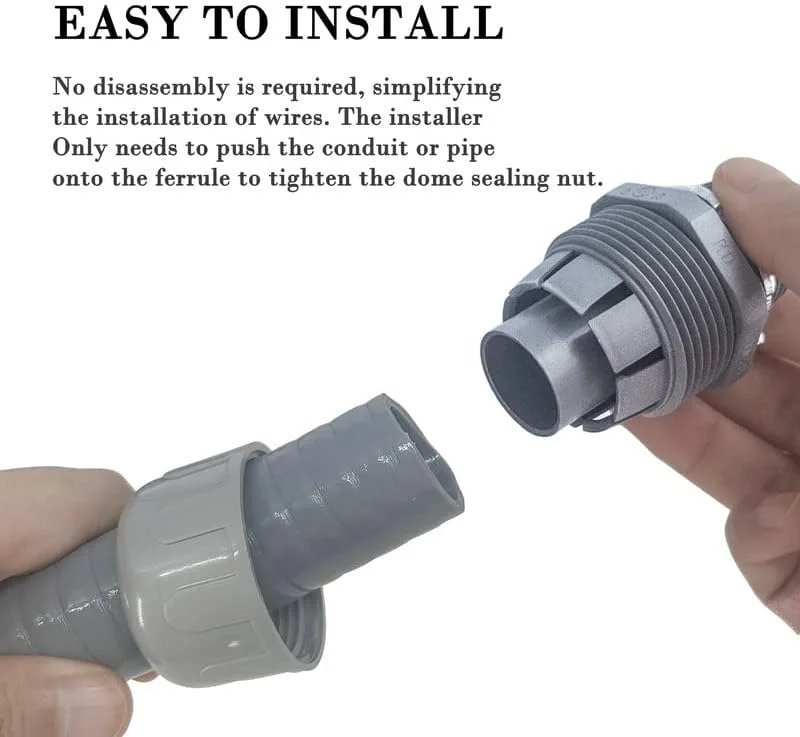 کیت لوله خرطومی مایع‌بند 3/4 اینچ 100 فوتی، لوله خرطومی الکتریکی غیر فلزی انعطاف‌پذیر، شامل 6 اتصالات مستقیم و 5 اتصالات زاویه‌دار. قطر 3/4 اینچ