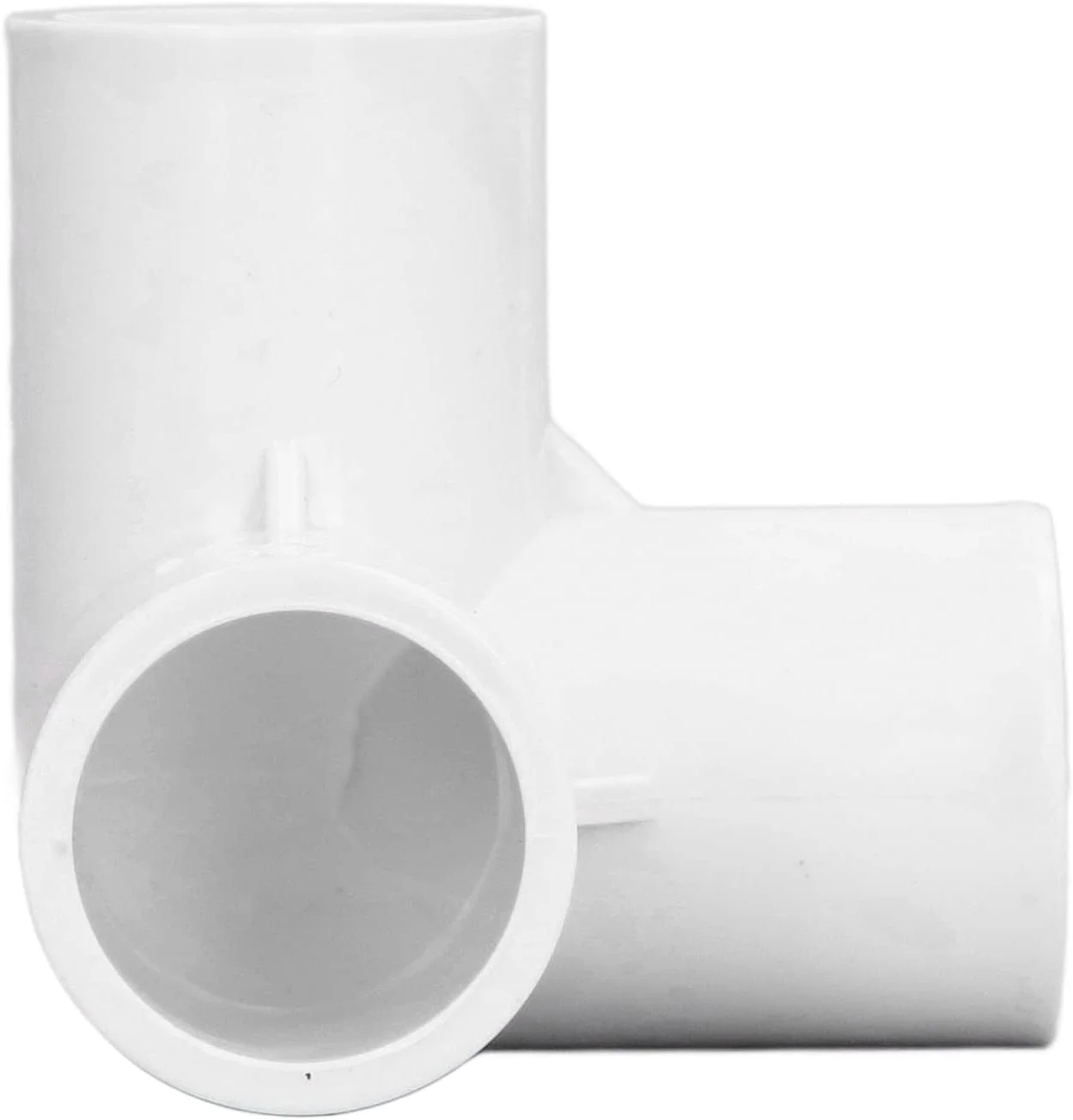 اتصالات لوله سه راهی پلاستیکی PVC، اتصال دهنده گوشه ای T شکل زاویه راست برای لوله های آب، مبلمان، لوله های گلخانه ای، چادرها، محفظه های گربه، قفسه بندی، محصولات استخر، سازه های پشتیبانی باغ، تثبیت ایمن، 10 عدد