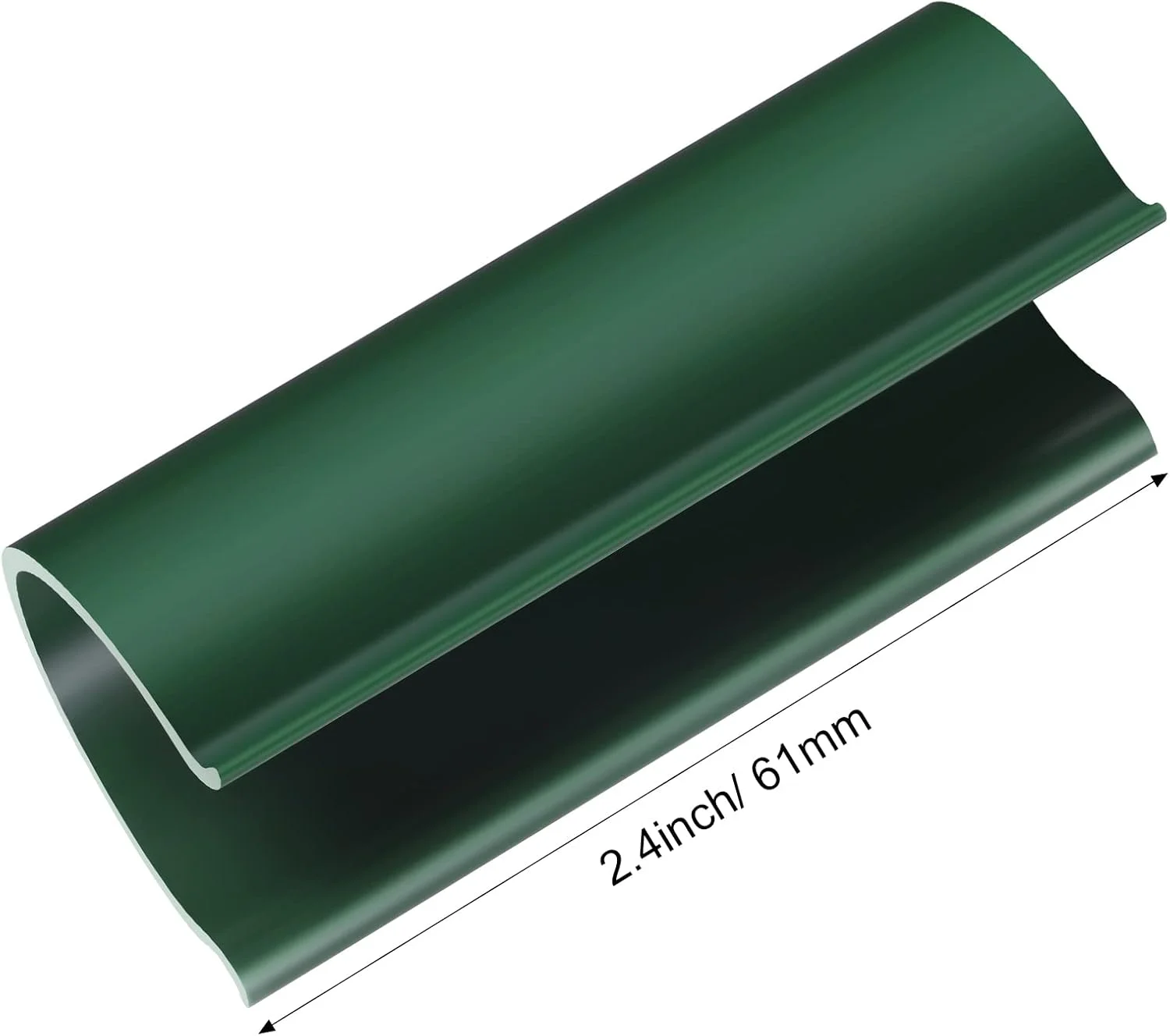بست 32 عددی Jetec برای لوله های PVC گلخانه ها، پوشش ردیفی، پناهگاه ها، محافظت از پرندگان، طول 2.4 اینچ (سبز، برای لوله PVC 1/2 اینچ)