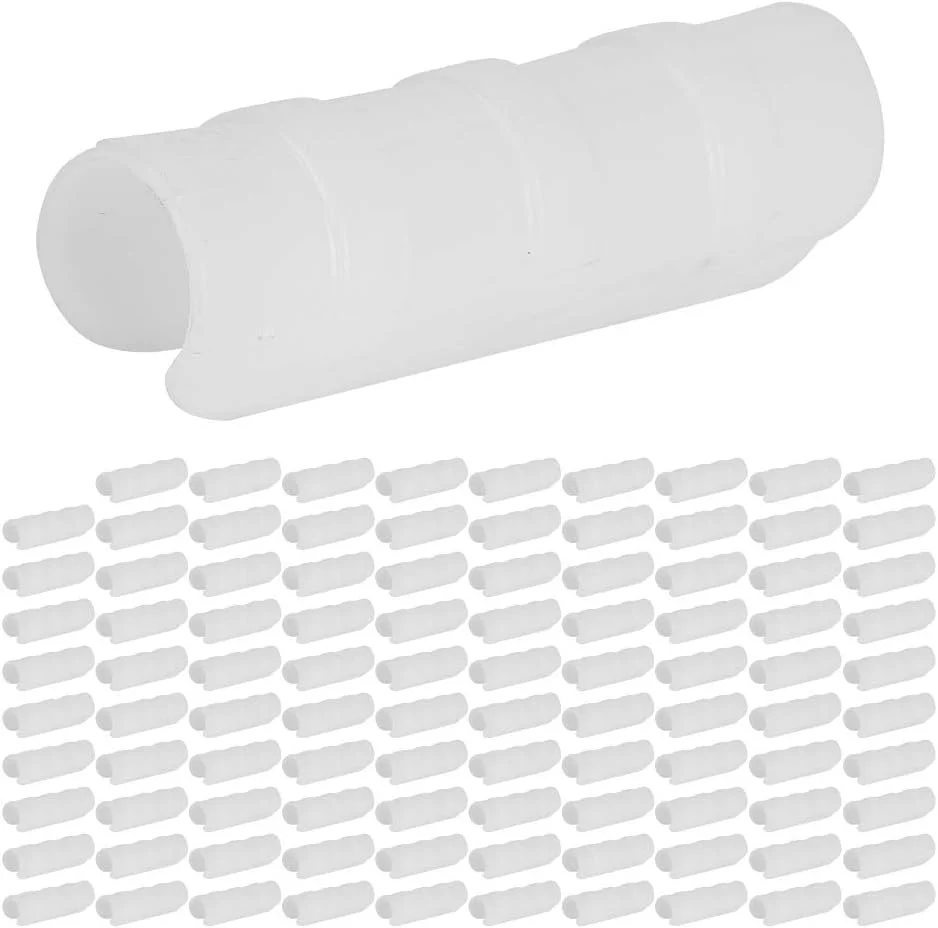 گیره اتصال فیلم گلخانه ای 100 عددی، بست لوله و فیلم گلخانه، اتصال دهنده قاب و فیلم گلخانه، مناسب برای گلخانه ها (20 عدد سفید)