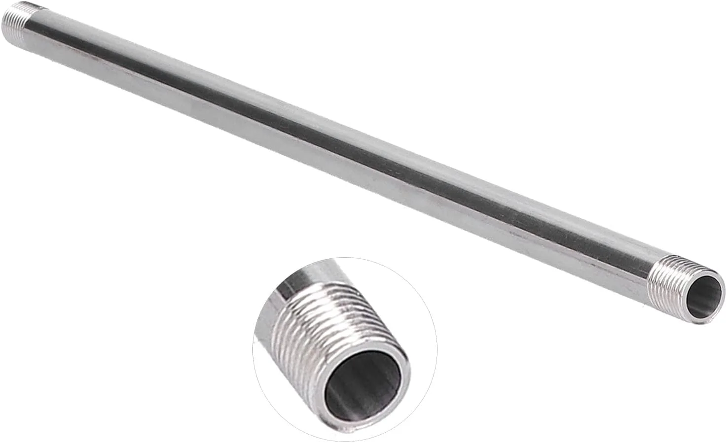 لوله رزوه ای استیل، چند منظوره با عملکرد آب بندی خوب، لوله استیل با قابلیت اطمینان بالا، ساختار فشرده برای چمنزارها و گلخانه