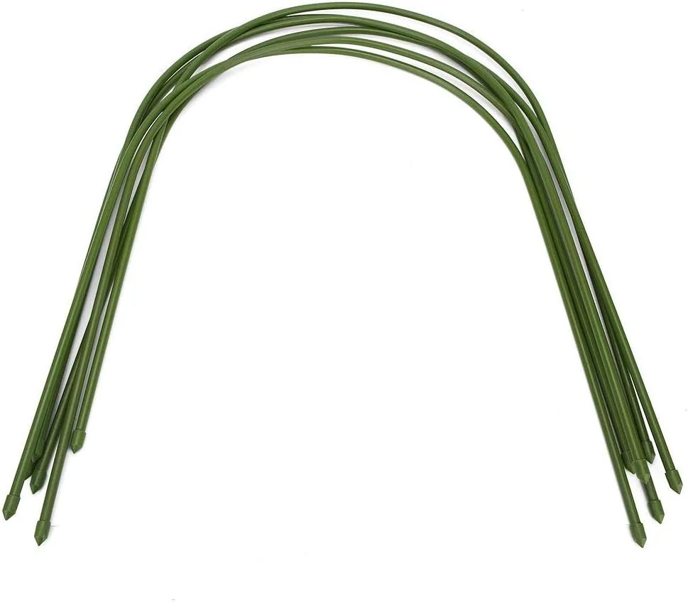 اسکلت گلخانه WRQzxcv، لوله فولادی با روکش پلاستیکی، قاب نگهدارنده قوسی شکل گلخانه، لوازم جانبی باغبانی 6 عددی